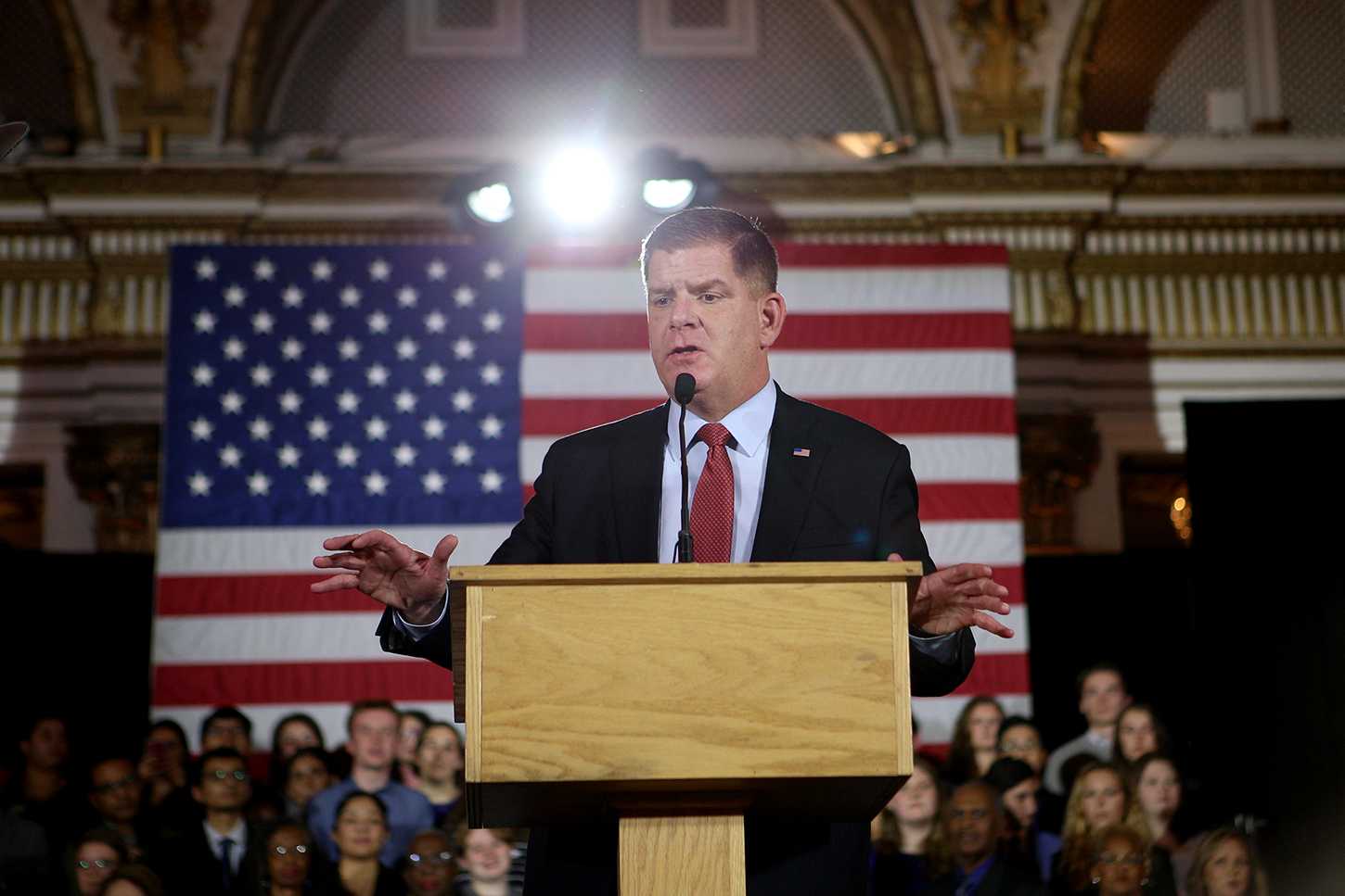 Boston Mayor Marty Walsh discussed methods of expanding COVID-19 testing and vaccination, reforming the economy and tackling systemic racism during his final State of the City address Tuesday. OLIVIA FALCIGNO/ DFP FILE