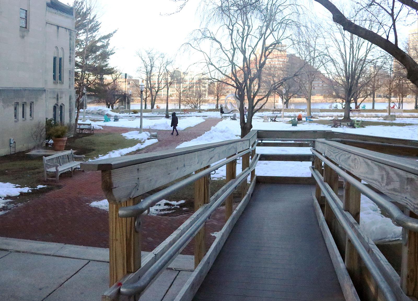 disability ramp BU beach