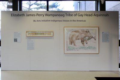 Elizabeth James-Perry art display "Indigenous Voices in the Americas"