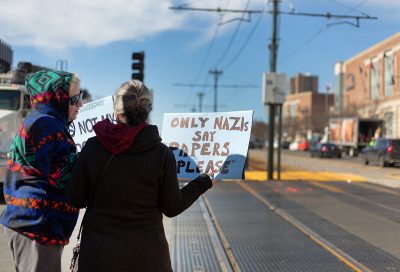 WBUR protest