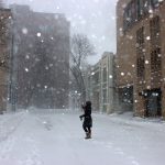 Boston University student out in blizzard