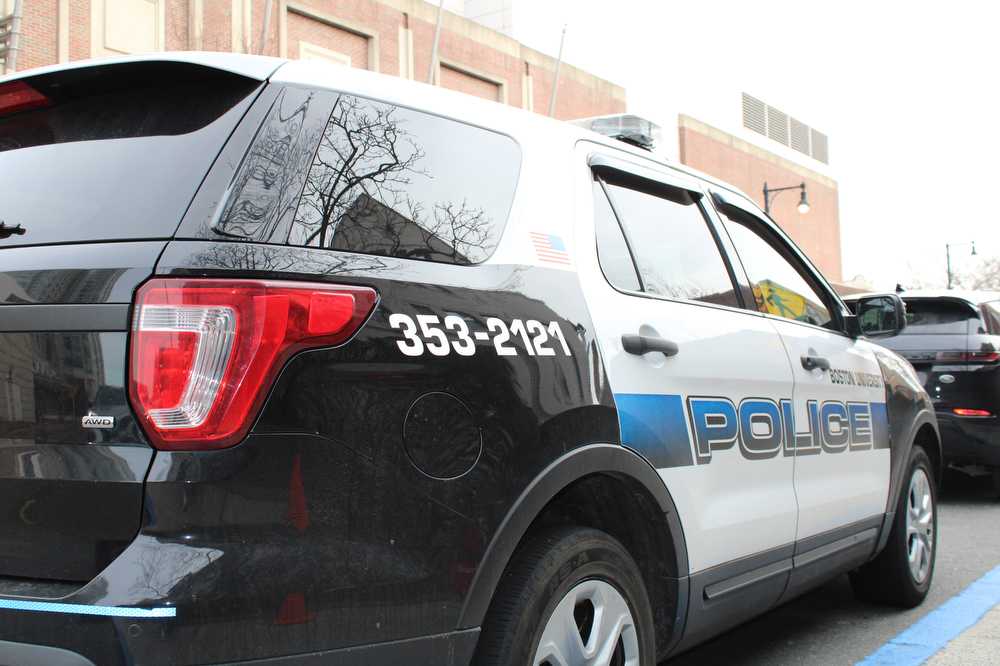 A Boston University Police car.
