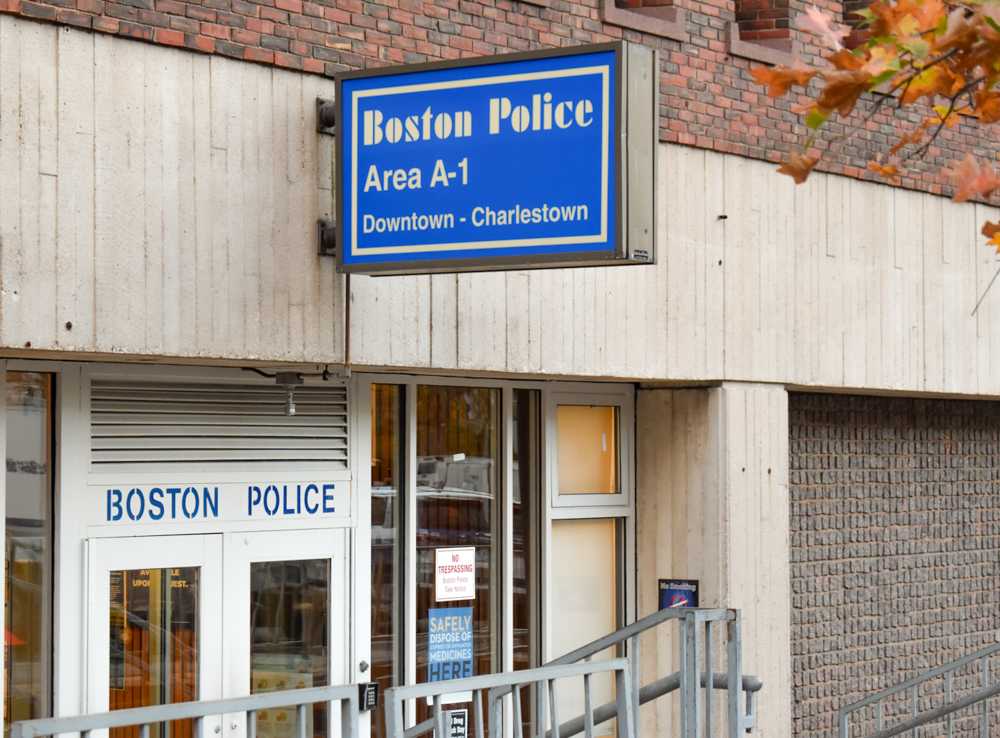 Boston Police station in Government Center