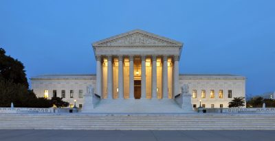 The U.S. Supreme Court building.