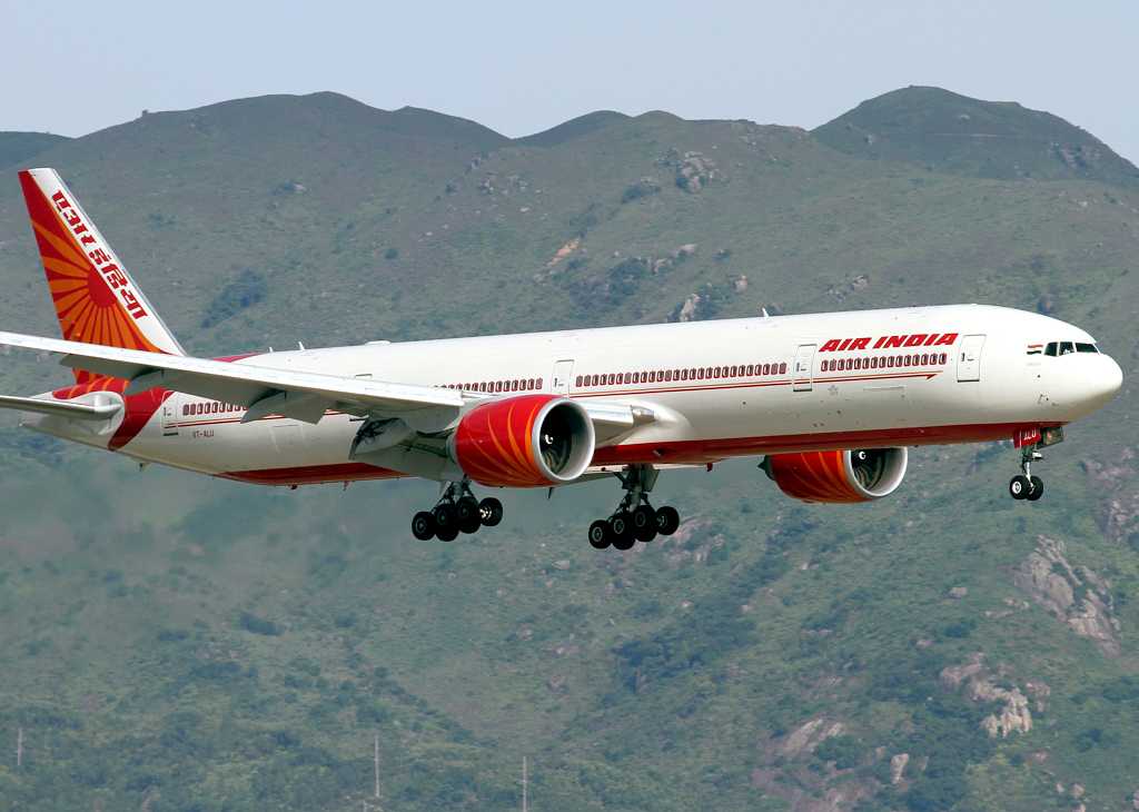Air India B77W plane.