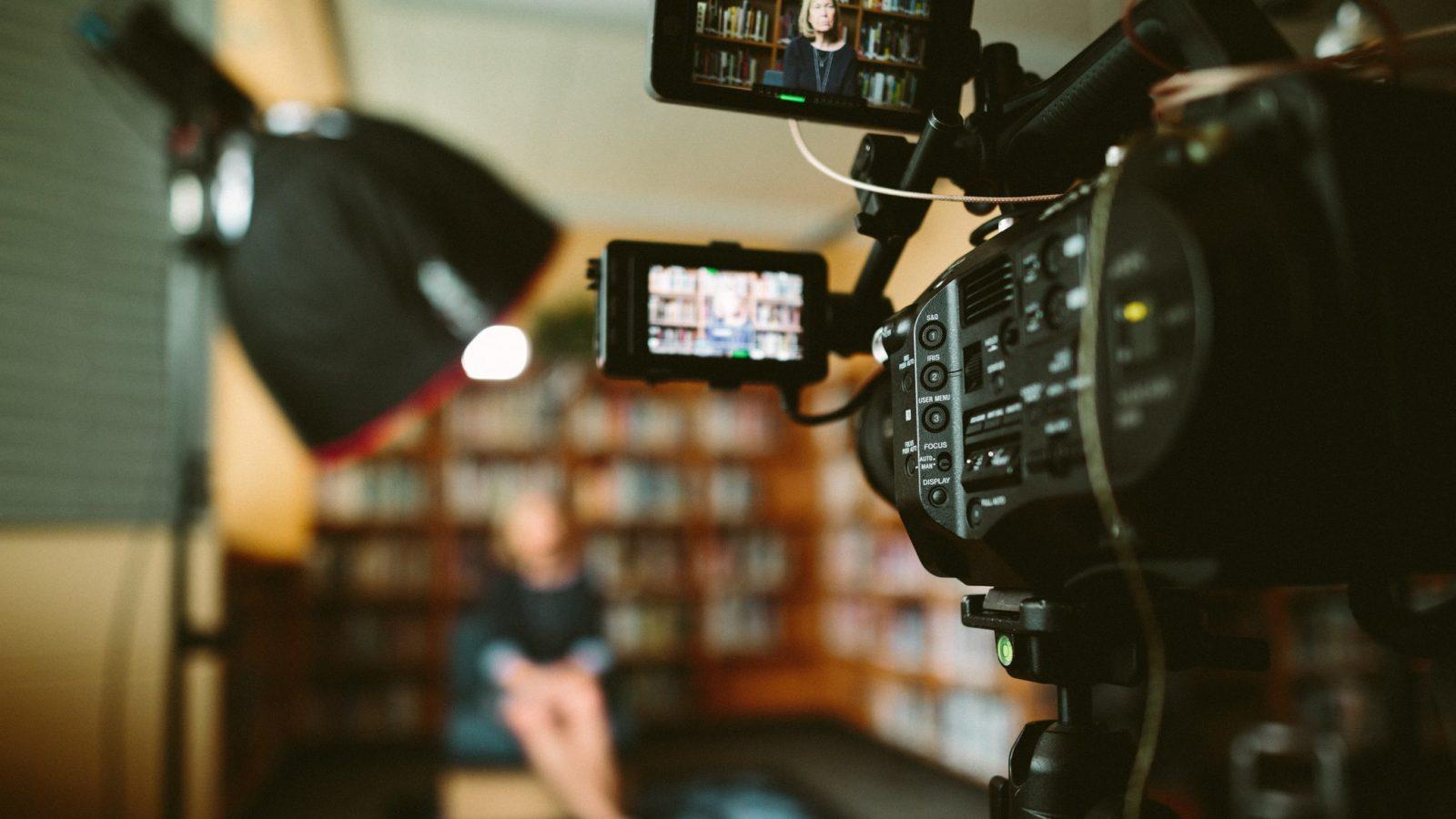 An interview shoot. The Boston University College of Communication hosted a panel discussion as part of its ComTalk series Oct. 20 on the inclusion of LGBTQ+ representation in the media. COURTESY OF SAM MCGHEE VIA UNSPLASH
