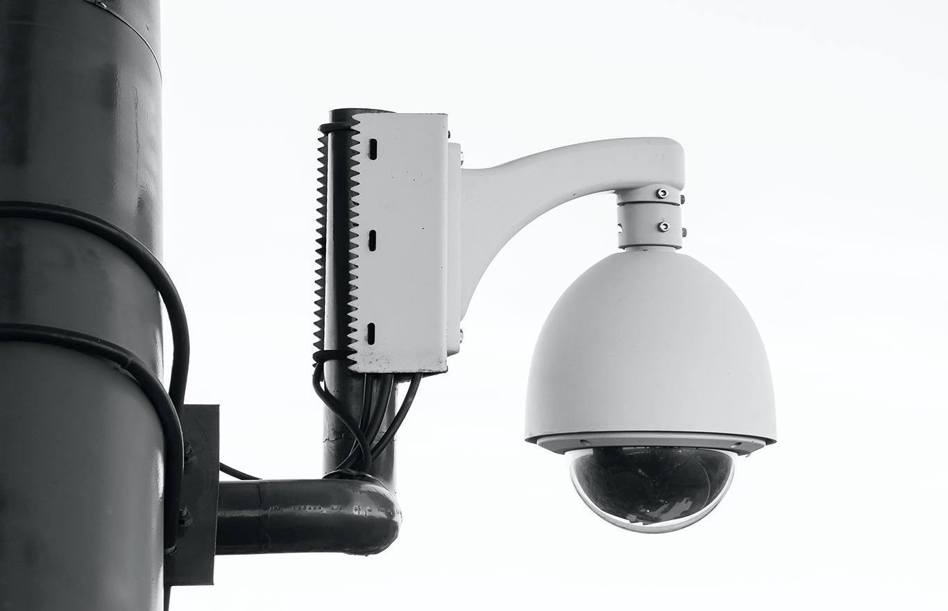 A surveillance camera. The Boston City Council’s Committee on Government Operations discussed an ordinance Thursday that would ban the use of face surveillance by the City. COURTESY OF PAWEL CZERWINSKI VIA UNSPLASH
