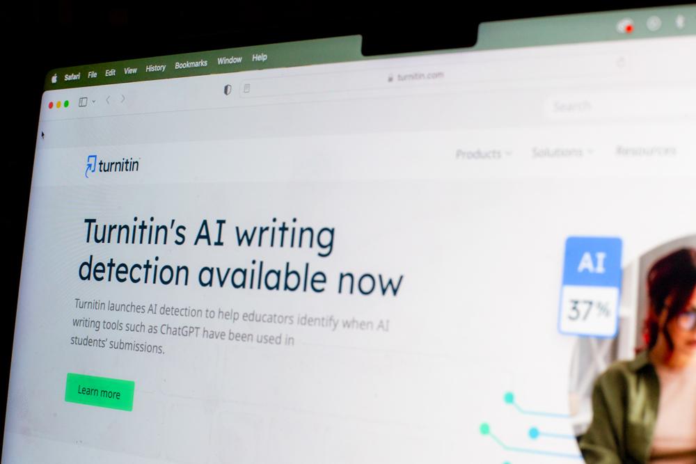 Turnitin’s homepage detailing a new AI detection function. The College of Communication has disabled the feature for student Turnitin accounts following false detection reports. SYDNEY ROTH/DFP PHOTOGRAPHER