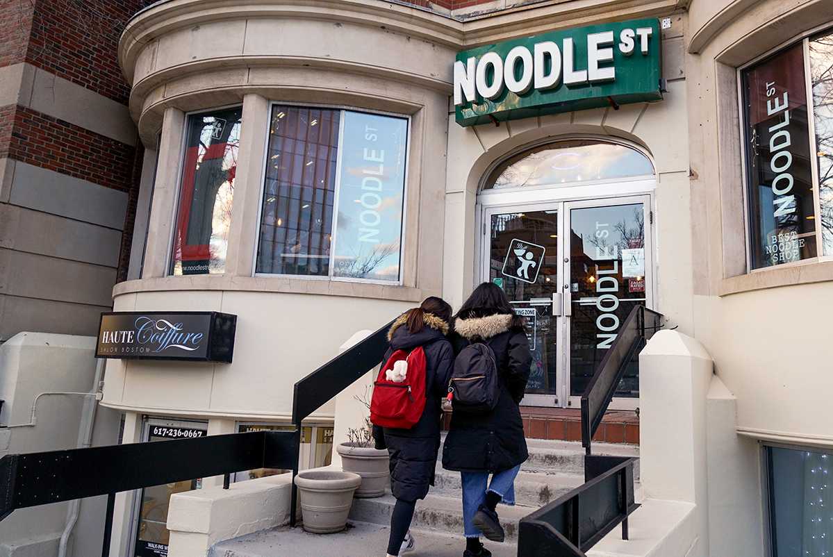 Noodle Street on Commonwealth Ave is a popular asian food spot amounsgt Boston students and locals looking for a quickbite. SERENA YU/ DFP STAFF