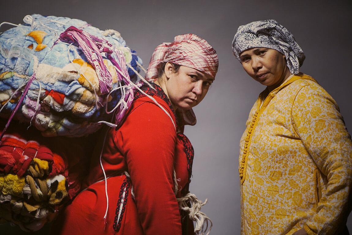 Artist Randa Maroufi’s photograph on display in the exhibit “Looking Out, Looking In” at Boston University’s College of Fine Arts. The exhibit portrays Morocco's history, culture and women. SOPHIE PARK/ DAILY FREE PRESS STAFF 
