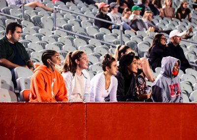 fans watching BU women's soccer