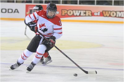 Tara Watchorn playing for Canada in the 2011 IIHF World Women Championship