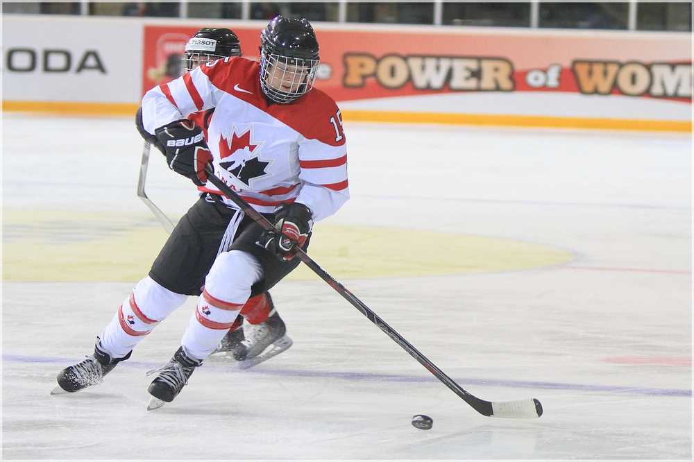 Tara Watchorn playing for Canada in the 2011 IIHF World Women Championship