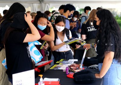 Students at Study Abroad Expo