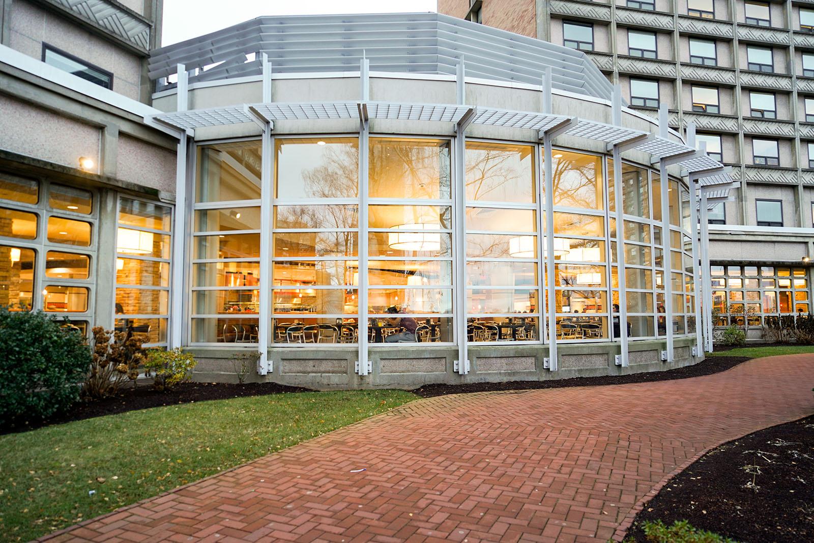 West Campus dining hall. The Marciano Commons and West Campus dining halls served Thanksgiving meals Thursday to students who stayed on campus. SERENA YU/ DFP FILE