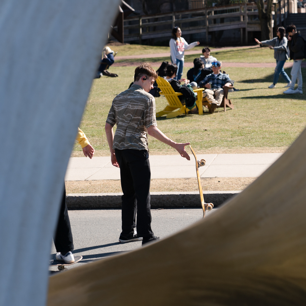 Skater at BU beach