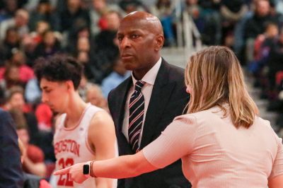 Boston University men’s basketball head coach Joe Jones