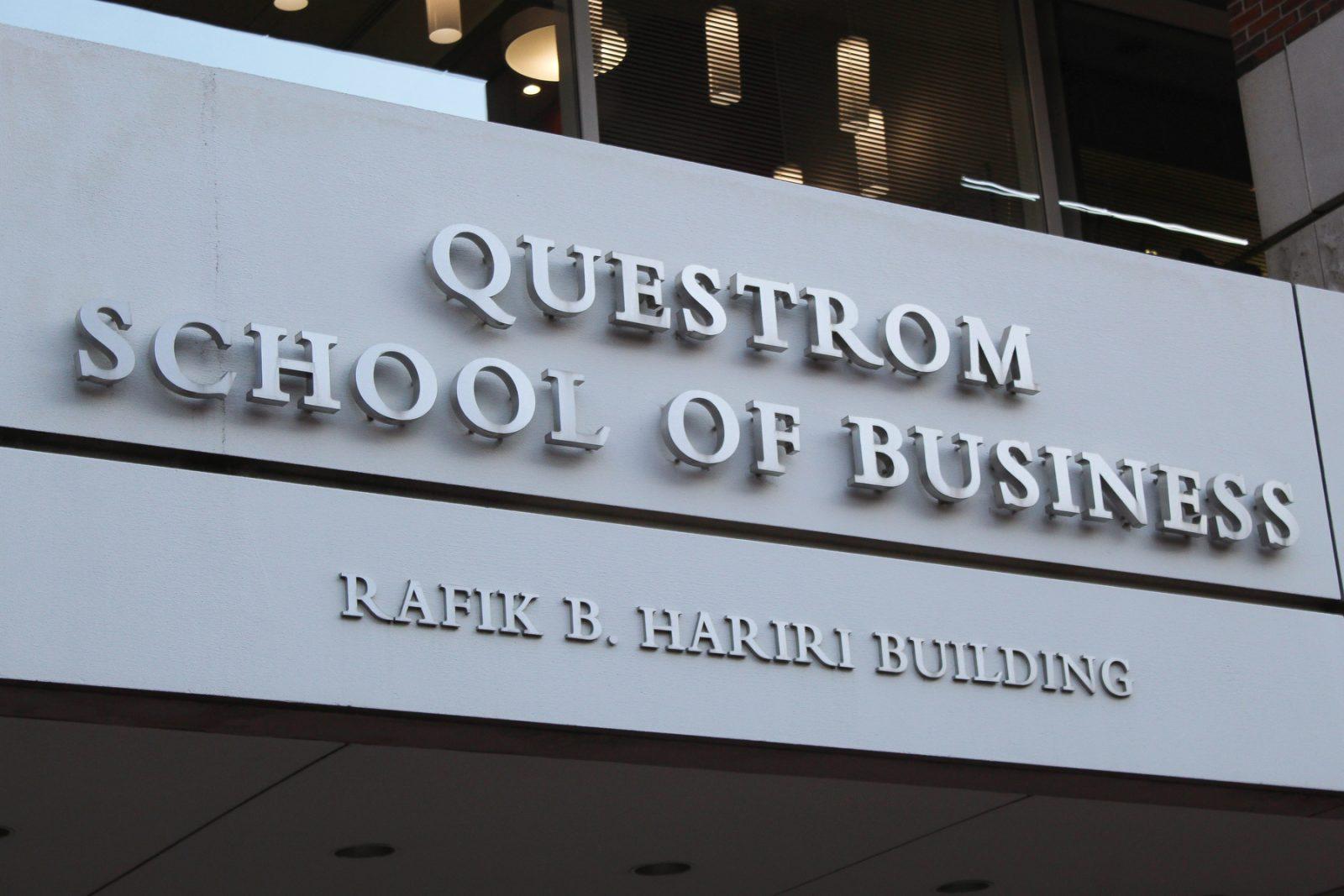 Questrom School of Business. The Susilo Institute for Ethics in the Global Economy is Questrom’s first permanently endowed institute. ISABELLE MEGOSH/DFP PHOTOGRAPHER
