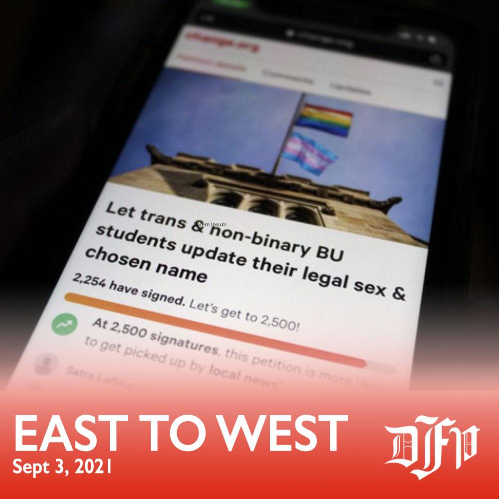 East to West: Sept. 3, 2021