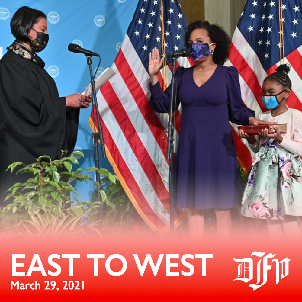East to West: Mar. 29, 2021