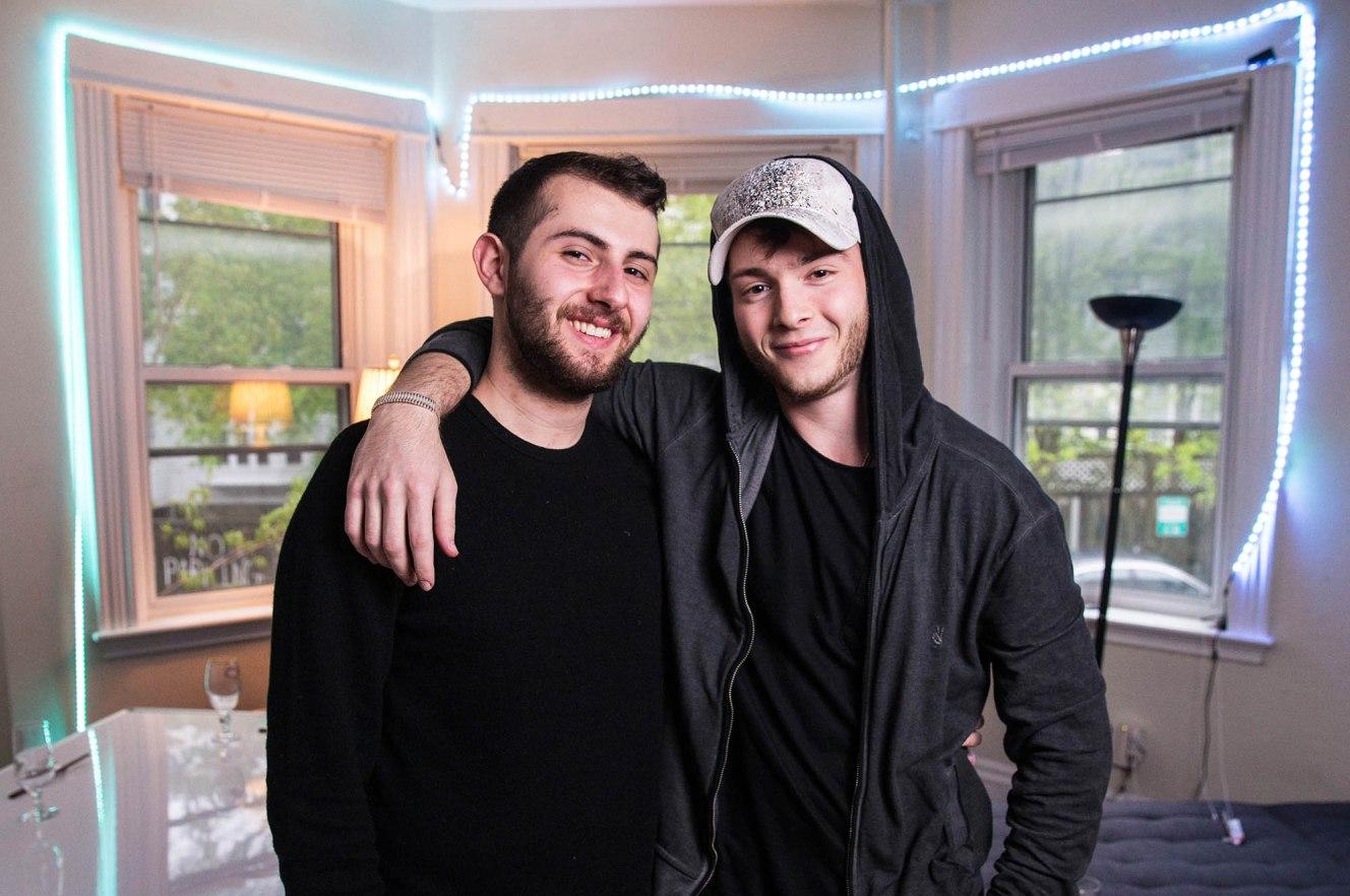 Boston University students Ethan Cole and Jarrett Deutsch open a pop-up restaurant in New York City after a successful run in their West Campus dorm room. PHOTO COURTESY ARAM BOGHOSIAN