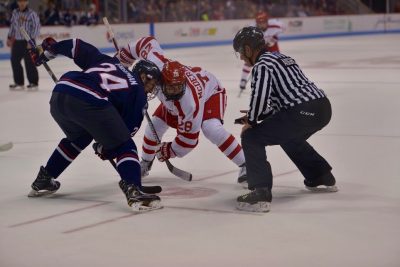 Freshman Johnny McDermott has been part of a struggling fourth line for the Terriers. PHOTO BY SHANE FU/DAILY FREE PRESS