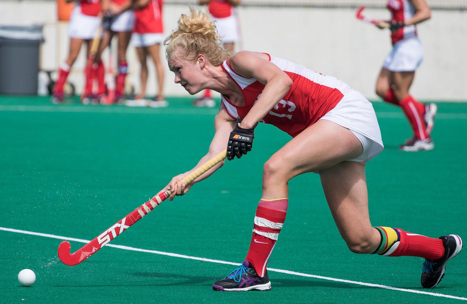 Senior midfielder Hester van der Laan has four goals on the year. PHOTO BY JUSTIN HAWK/ DAILY FREE PRESS STAFF 