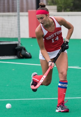 Senior forward Amanda Cassera leads the team in points with 12 thus far. PHOTO BY JUSTIN HAWK/ DAILY FREE PRESS STAFF 