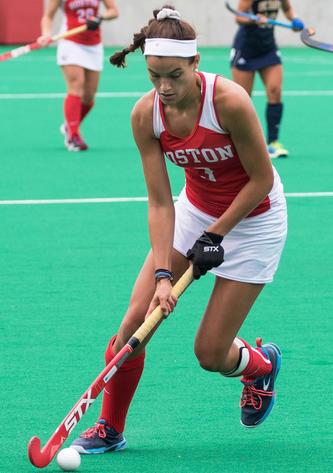 Sophomore midfielder/back Allie Doggett has six points thus far. PHOTO BY JUSTIN HAWK/ DAILY FREE PRESS STAFF 