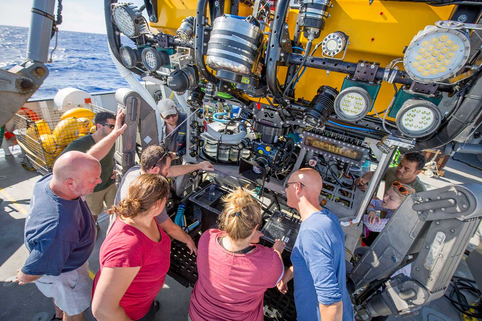 Boston University researcher Randi Rotjan helps to lead the Schmidt Ocean Institute’s underwater robotic features program. PHOTO COURTESY SCHMIDT OCEAN INSTITUTE
