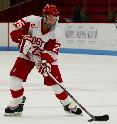 Senior forward Alexis Crossley looks for success on the rink and on the bike this year. PHOTO BY FALON MORAN/ DFP FILE PHOTO 