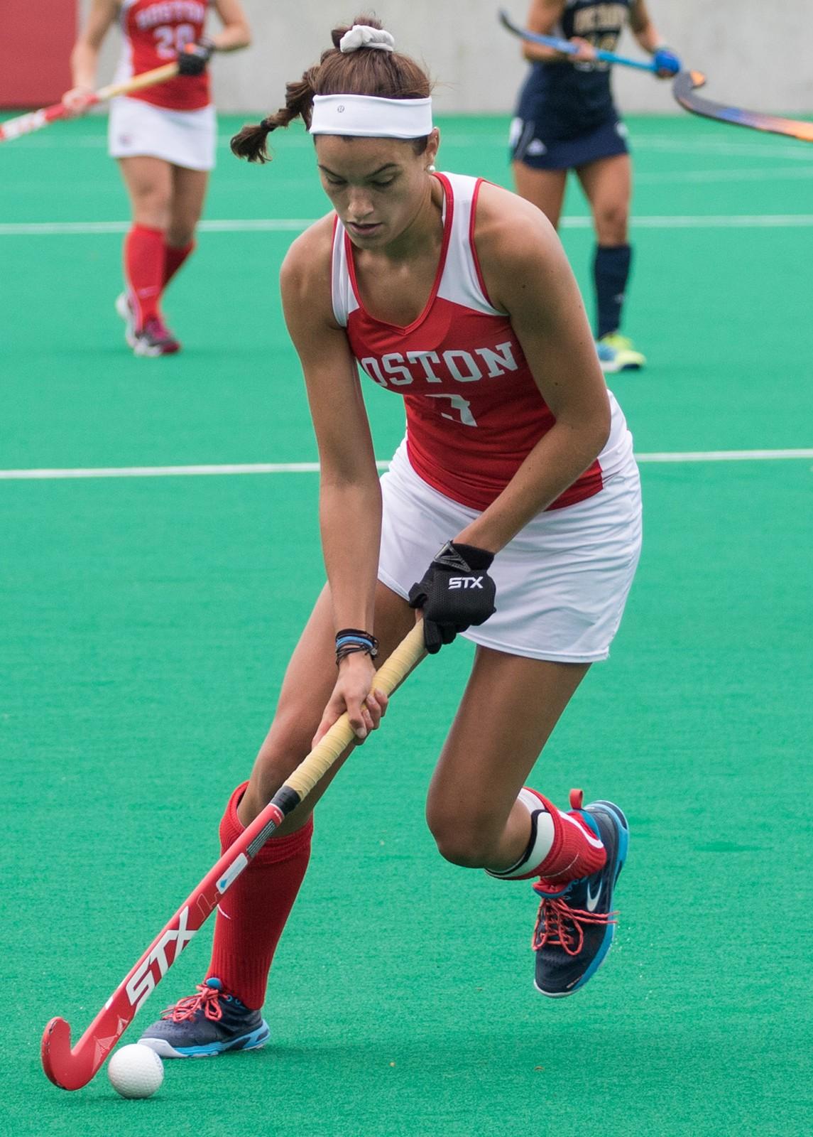 Sophomore Allie Dogged scored her first goal of the season over the weekend. PHOTO BY JUSTIN HAWK/ DAILY FREE PRESS STAFF
