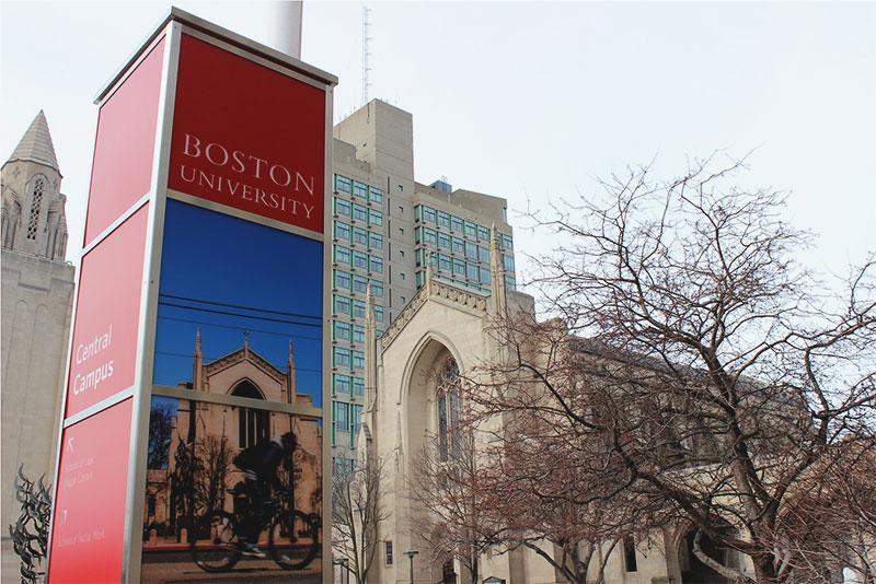 Boston University was ranked 7th on the American Talent Initiative’s list of member colleges based on the increase in enrollment of Pell Grant recipients. EMILY CANDAL/ DFP FILE