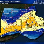 Storm Total Snowfall Forecast Boston Tuesday February 13