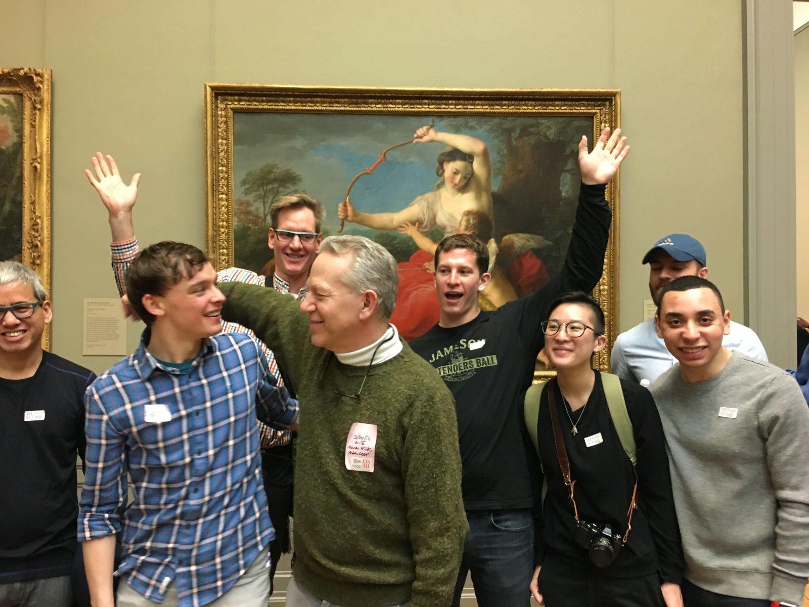 Andrew Lear, gender and sexuality historian, gave a tour called “Gay Secrets of the MFA” and discussed homoerotica in art at the museum. COURTESY OF ANDREW LEAR