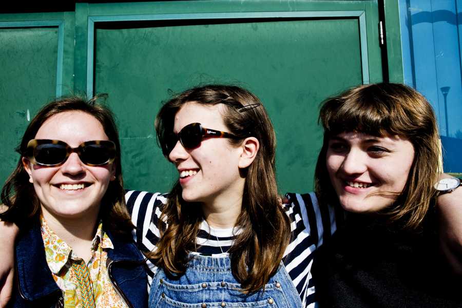 Iris McConnell, Poppy Hankin, and Sophie Moss of the band Girl Ray opened for the band Porches at Brighton Music Hall on Saturday evening. PHOTO COURTESY NEIL THOMSON 

