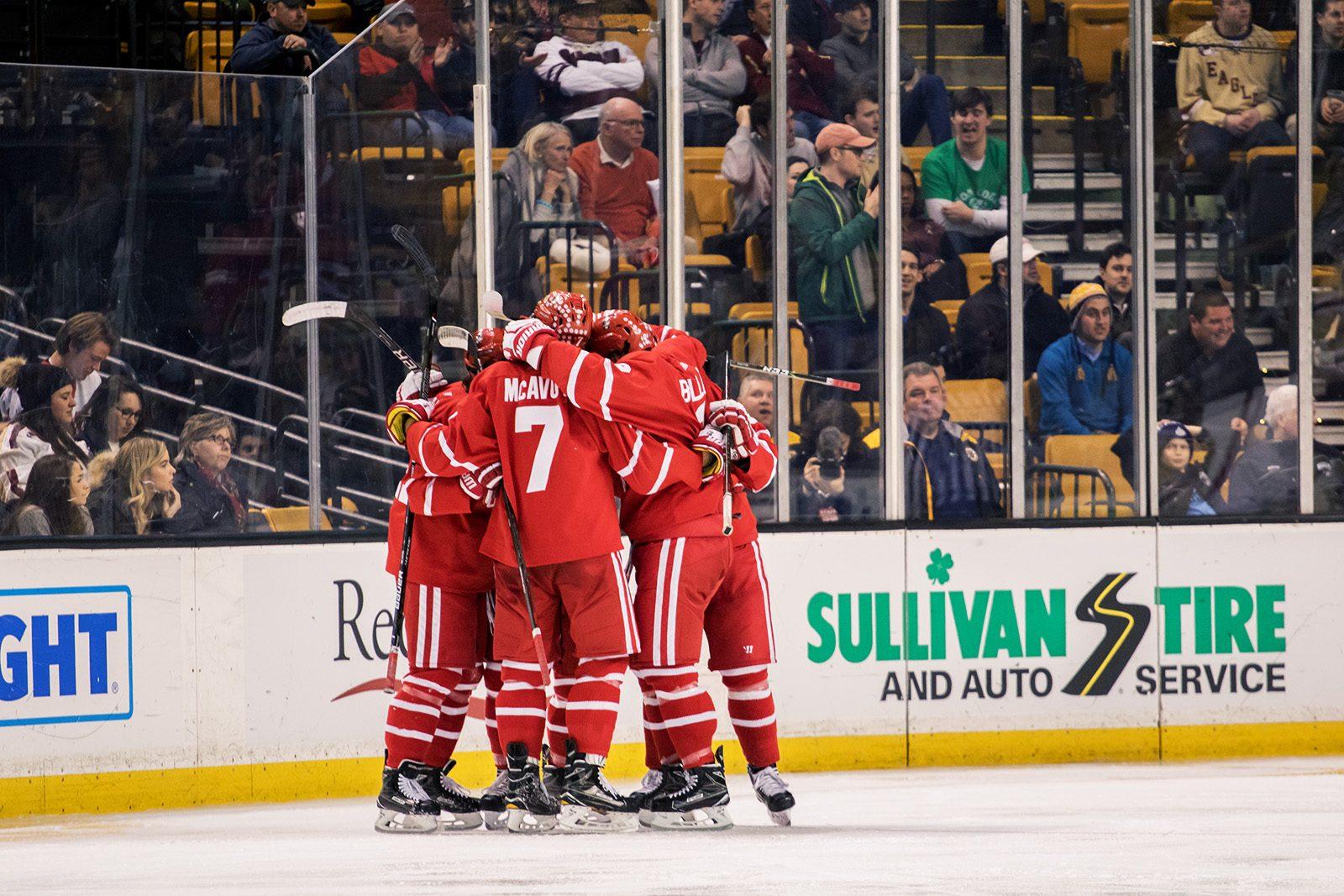 Having won 3-1, the Terriers will now face Harvard Universty in the final on Feb. 13. PHOTO BY JUSTIN HAWK/ DAILY FREE PRESS STAFF