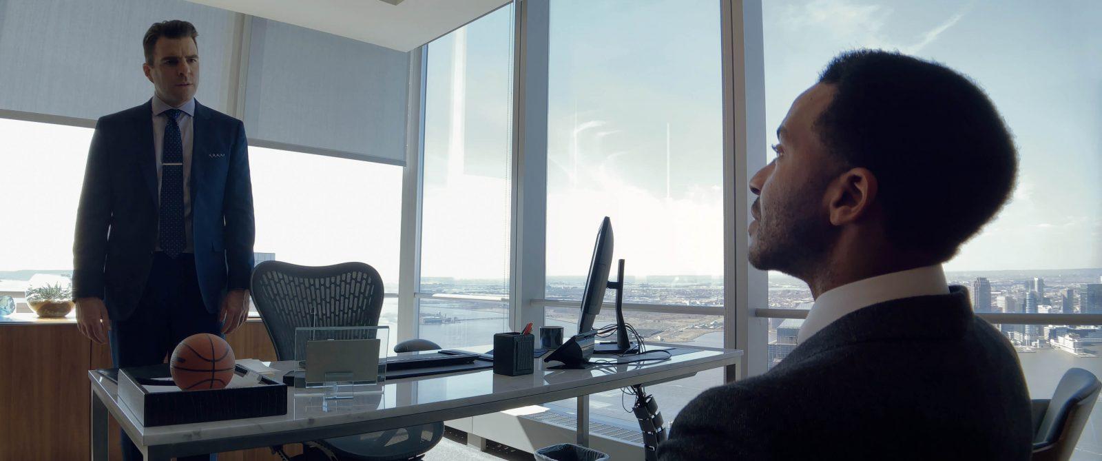 Netflix released “High Flying Bird,” and original film, Friday. André Hollandstars (right) plays a sports agent named Ray Burke. COURTESY OF PETER ANDREWS/ NETFLIX MEDIA 