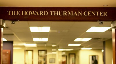 Mary Moore, the dean of the School of Theology, held a meeting Tuesday about plans to expand the presence of the Howard Thurman Center on campus. PHOTO BY PAIGE TWOMBLY/DAILY FREE PRESS STAFF
