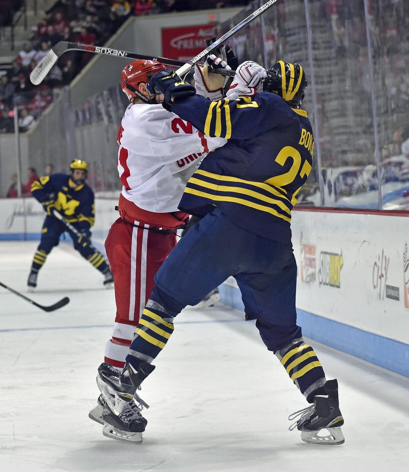 According to a study published Thursday in the Journal of Neurotrauma, there is evidence that suggests a link between the frequency of repetitive head impacts, often caused by sports incidents, and risk of neurological issues later in life. PHOTO BY MADDIE MALHOTRA/DAILY FREE PRESS STAFF 