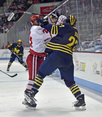 According to a study published Thursday in the Journal of Neurotrauma, there is evidence that suggests a link between the frequency of repetitive head impacts, often caused by sports incidents, and risk of neurological issues later in life. PHOTO BY MADDIE MALHOTRA/DAILY FREE PRESS STAFF 