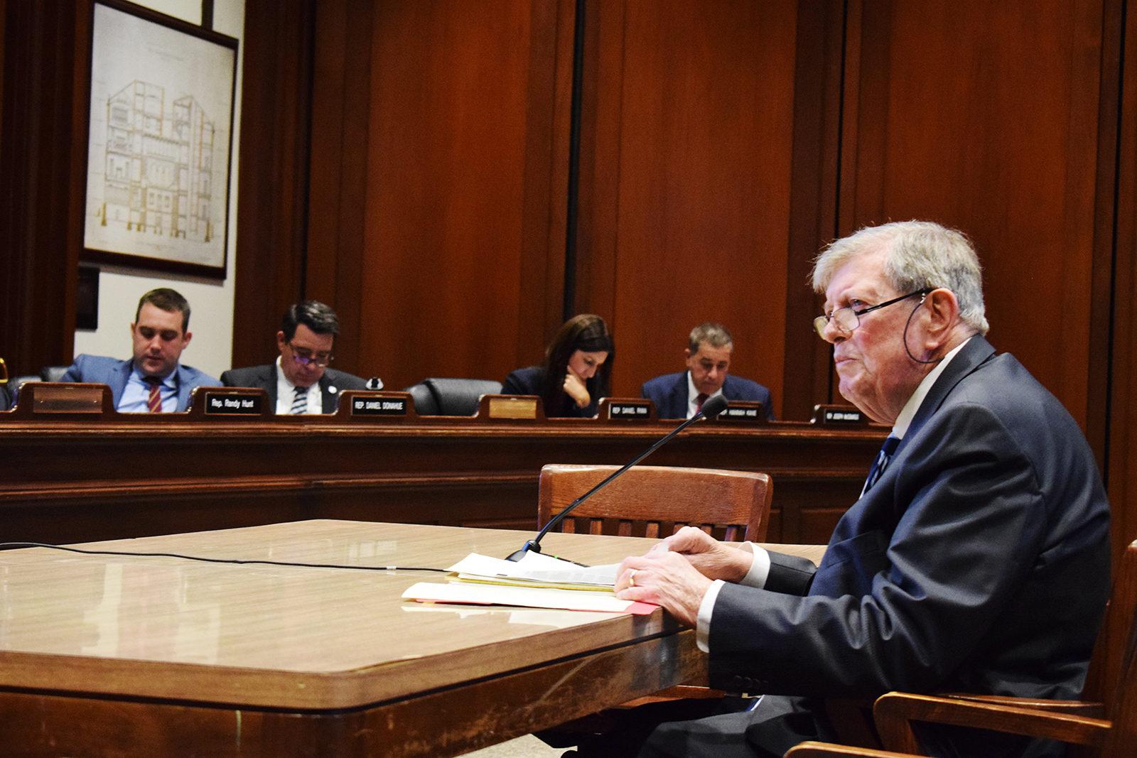 The Massachusetts Coalition for the Homeless attend a Massachusetts State House hearing on a House bill that would make it easier for homeless people to receive identification cards. PHOTO BY LILIAN LI/ DAILY FREE PRESS STAFF