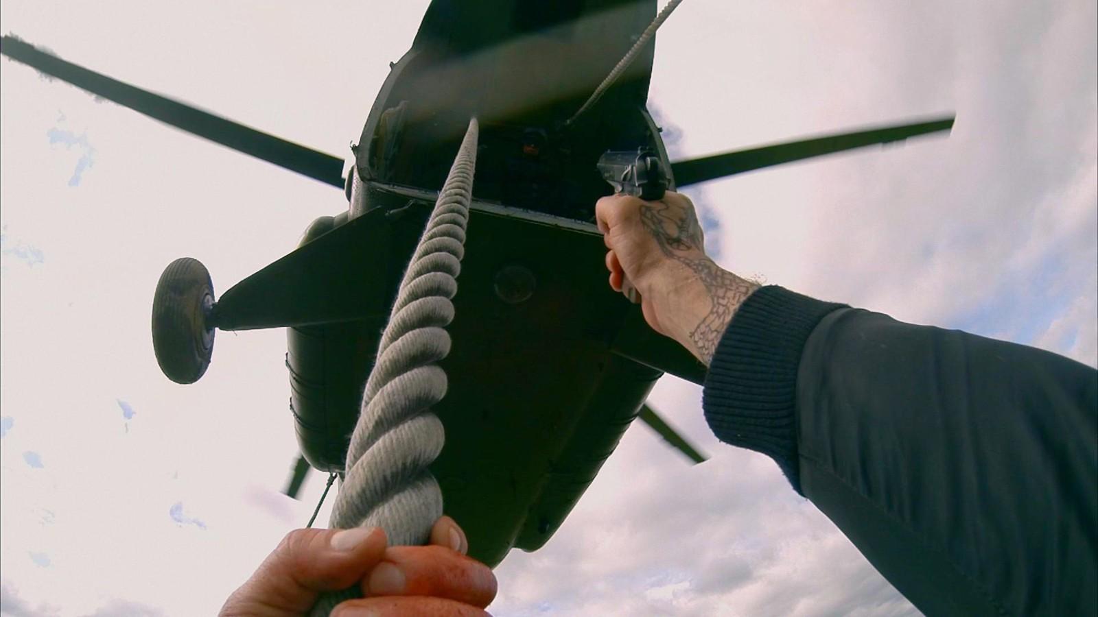 The new sci-fi action film “Hardcore Henry,” opening Friday, employs unconventional filming techniques by filming the entire movie on a GoPro camera. PHOTO COURTESY STX ENTERTAINMENT