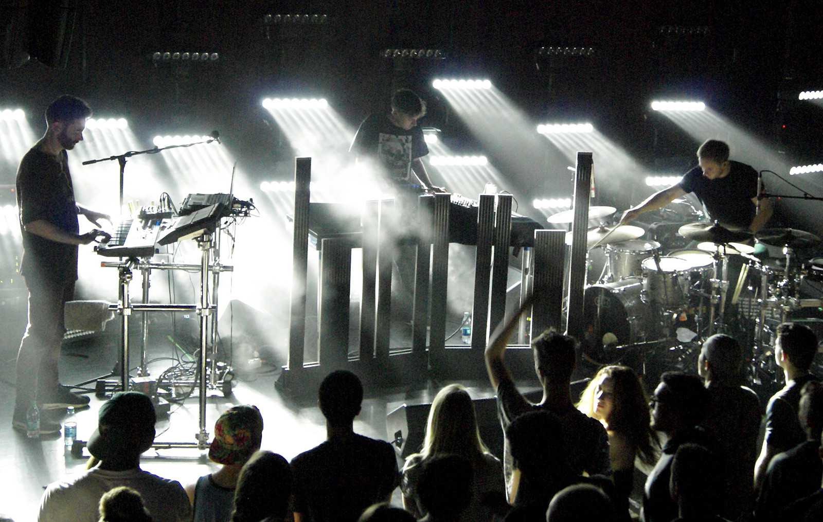 Hudson Mohawke performs at the Paradise Rock Club Sunday. PHOTO BY JAKE FRIEDLAND/DAILY FREE PRESS STAFF