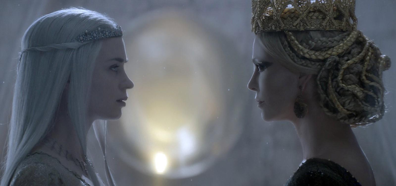 Charlize Theron and Emily Blunt star in the new fantasy adventure movie “The Huntsman: Winter's War,” opening Friday. PHOTO COURTESY UNIVERSAL PICTURES