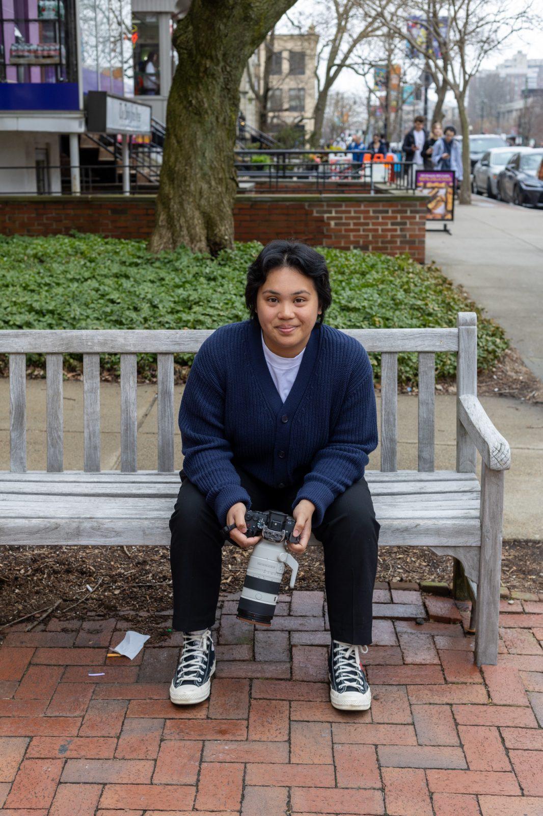 Harvard University Communications Intern Eliza Nuestro. Nuestro was fall 2022 photo co-editor. HOLLY GUSTAVSEN/DFP PHOTOGRAPHER 