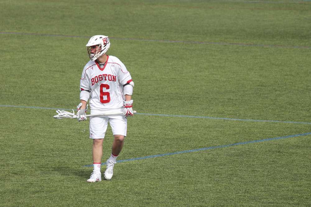 BU senior attack Jack Wilson scored four goals against Harvard on Tuesday. PHOTO BY ABIGAIL FREEMAN/ DFP FILE PHOTO