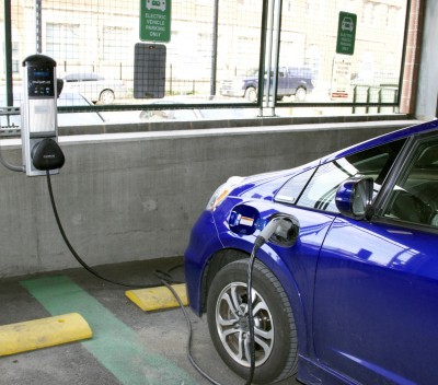 Massachusetts Gov. Charlie Baker announced Friday that the state will add an additional $2 million to the Massachusetts Electric Vehicle Incentive Program. PHOTO BY MARY SCHLICHTE/DAILY FREE PRESS STAFF