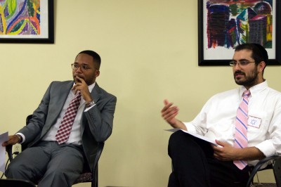 The Howard Thurman Center hosted "A Rabbi, Reverend and Imam Talk About Peace" Thursday as part of their Unity & Community Week. PHOTO BY MARY SCHLICHTE/DAILY FREE PRESS STAFF 
