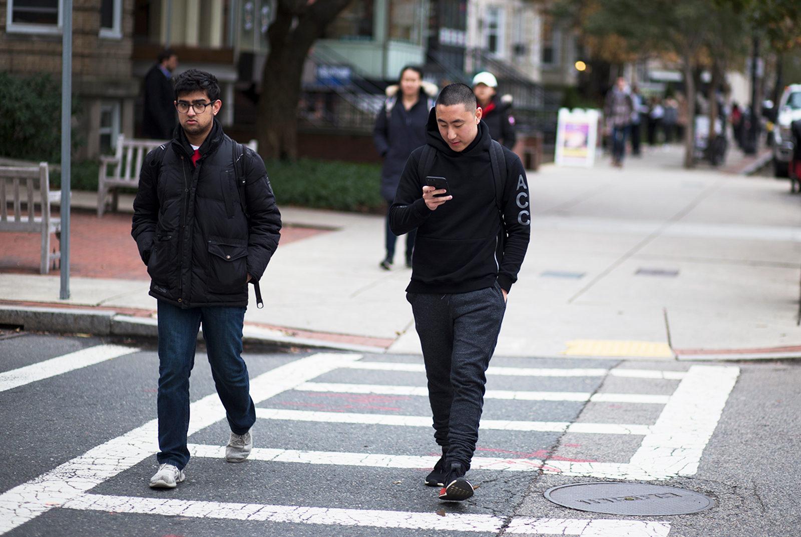 The State House hears a bill on the possibility of fining jaywalkers for being on their phones. PHOTO BY PAIGE WARD/ DAILY FREE PRESS STAFF